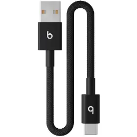 USB-C kabel - Beats USB-A/USB-C Woven Cable 20cm Black - 1