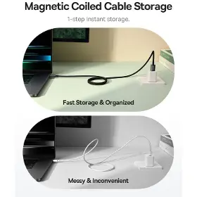 USB-C kabel - Baseus Magnetic USB/USB-C 100W 1m black - 7