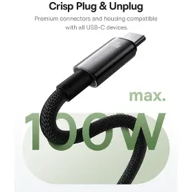 USB-C kabel - Baseus Magnetic USB/USB-C 100W 1m black - 9