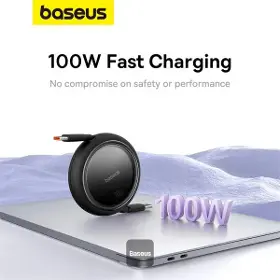 USB-C kabel - Baseus USB-C/USB-C 100W 1m black - 3