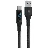 Mobilnet TypeC A QC 1M LED Black