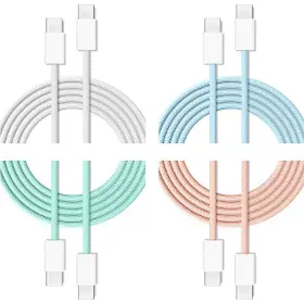 USB kabel - Cubenest USB-C/USB-C kabel 60W 1m 4ks mix - 1