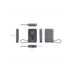 Powerbanka - Swissten MagSafe Qi2 10000mAH - 4