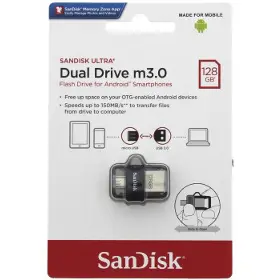 Flashdisk - Sandisk Ultra Dual USB Drive m3.0 128 GB - 7