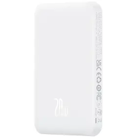 Powerbanka - Baseus Magnetic Mini 5000mAh, 20W bílá - 3