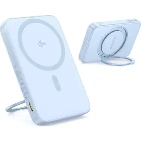Powerbanka - Baseus PicoGo Qi2 5000mAh, 20W modrá - 2