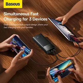 Powerbanka - Baseus Star-Lord 30000mAh, 22,5W černá - 3