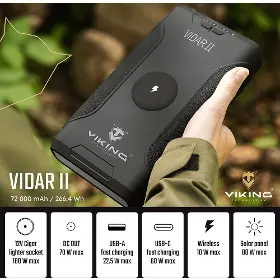 Powerbanka - Viking VIDAR II outdoorová powerbanka 72000mAh - 10