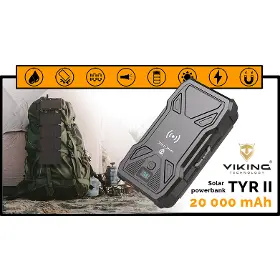 Powerbanka - Viking TYR II solární powerbanka 20000mAh - 5