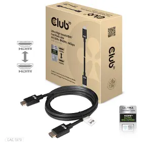 HDMI kabel - CLUB3D CAC-1373 Ultra Rychlý HDMI 4K 120Hz, 8K60Hz, 48Gbps M/M, 28 AWG,  3m - 3