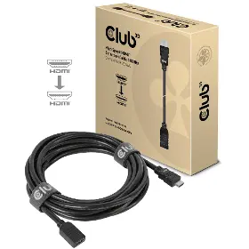 HDMI kabel - CLUB3D CAC-1325 Rychlý HDMI prodlužovací 4K60HZ (M/F), 26 AWG, 5m - 2