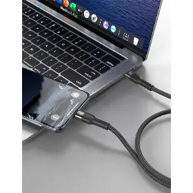 USB kábel - Swissten DATOVÝ VIDEO KABEL USB-C 4.0 Black - 3