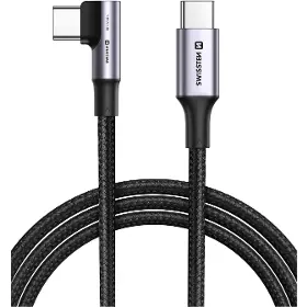 USB kábel - Swissten TEXTILNÍ DATOVÝ USB-C, 2M - 1