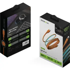 USB-C kabel - Energea ENERGEA Helix 60 1,5m Orange - 4