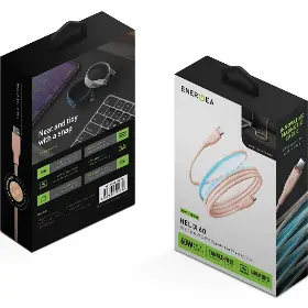 USB-C kabel - Energea ENERGEA Helix 60 1,5m Pink - 4