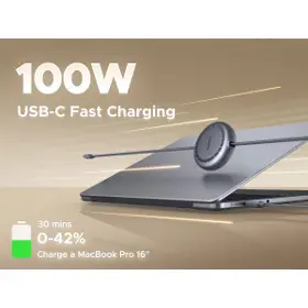 USB-C kabel - Ugreen 65905 USB-C to USB-C 1m Black - 8