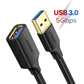 Prodlužovací kabel - Ugreen 10373 USB-A(F) to USB-A(M) 2m Black - 2
