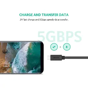 Prodlužovací kabel - Ugreen 40574 USB-C (M) - USB-C (F) 0,5m Black - 2