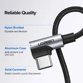 Kabel - Ugreen 50941 USB-A/USB-C 1m Black - 5