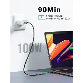 USB-C kabel - Ugreen 70428 USB-C/USB-C 1,5m Grey - 3