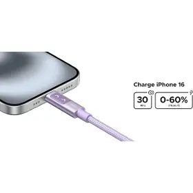 USB-C kabel - Ugreen 65092 USB-C/USB-C 1m Purple - 5