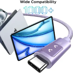 USB-C kabel - Ugreen 65216 USB-C/USB-C 2m Purple - 3