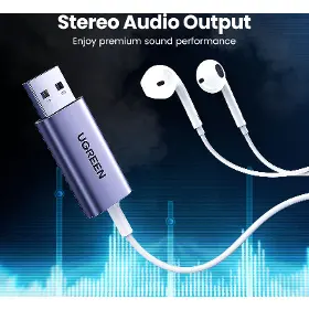 Adaptér - Ugreen 80864 Reduction USB A-3,5mm - 6