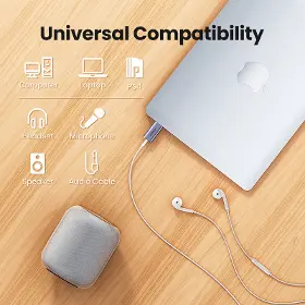 Adaptér - Ugreen 80864 Reduction USB A-3,5mm - 7