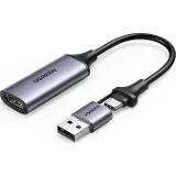 Ugreen 40189 redukce z HDMI na USB-A/USB-C