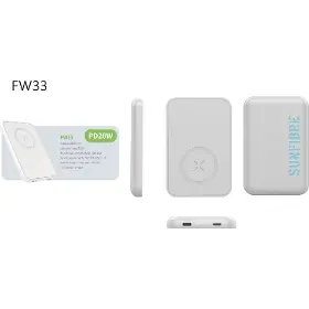 Powerbanka - Sunfibre FW33W 5000mAh White - 4