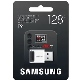 Paměťová karta - Samsung T9 microSD 128GB + USB Adaptér - 4