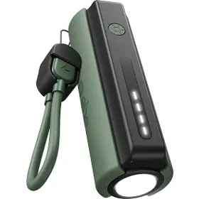 Power bank - SBS Flashlight & PowerBank WILD gear 5000 mAh USB-C BLACK - 1