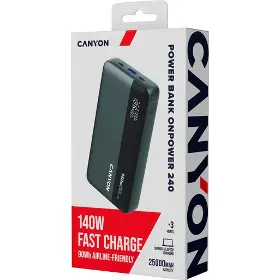 Powerbanka - Canyon Power Bank PB240 25000mAh PD140W dark grey - 16
