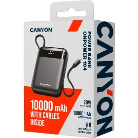 Powerbanka - Canyon power bank PB104B OnPower 104 10000mAh Black - 5