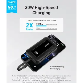 Powerbanka - Anker Zolo 10000mAh 30W USB-C Black - 3