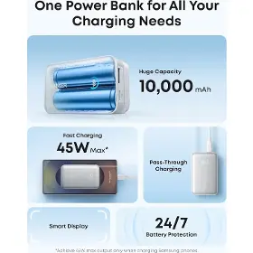 Powerbanka - Anker Nano 10000mAh 45W USB-C White - 4