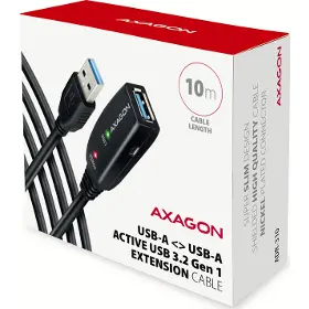 Predlžovací kábel - Axagon ADR-310 - 8