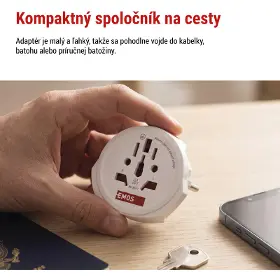 Cestovný adaptér - Emos P0055E - 6