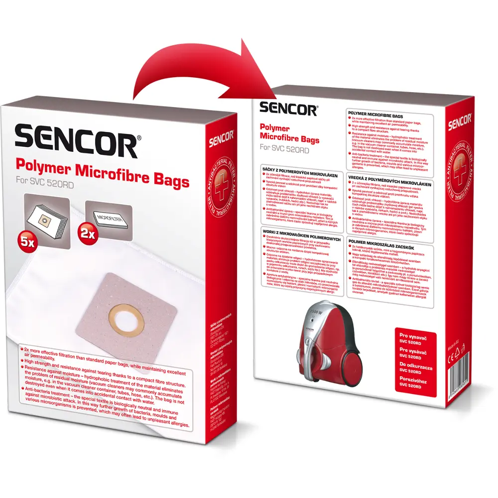 Sencor SVC 520RD Sáčky do vysavače – fotografie 1