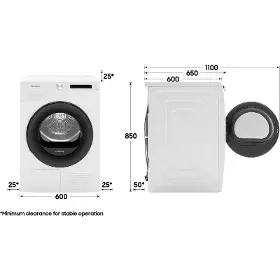 Sušička bielizne - Samsung DV80T5220AE/S7 - 12