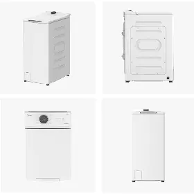 Vrchem plněná pračka - Midea MF100T80B/W-CZ - 6