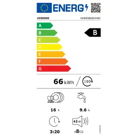 Vstavaná umývačka riadu - Hisense HV693B60UVAD - 8