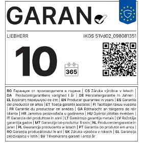 Vestavná kombi lednice - Liebherr IKGS 51Vd02 + Záruka 10 let po registraci  - 4