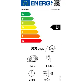 Umývačka riadu - Gorenje GS642D90W - 17
