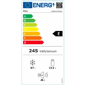 Vestavná kombi lednice - Midea MDRE411FGE01 - 3