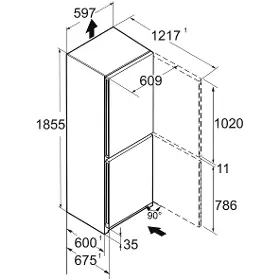 Kombinovaná lednice - Liebherr KGBNsf 52Vc23 + Záruka 10 let po registraci  - 20