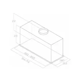 Odsávač pár - Elica FOLD BL MAT/A/72 - 5