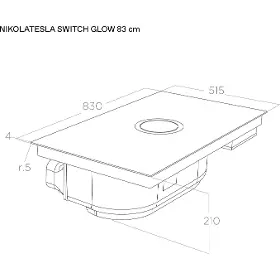 Varná doska - Elica NIKOLATESLA SWITCH GLOW EVO BL/A/83 - 5