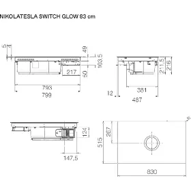 Varná doska - Elica NIKOLATESLA SWITCH GLOW EVO BL/A/83 - 6