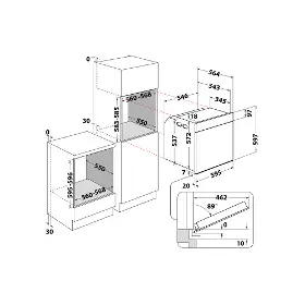 Vstavaná rúra - Whirlpool WOI7A8HT0SXA + CASHBACK 80 € - 9